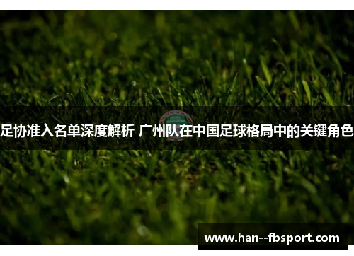 足协准入名单深度解析 广州队在中国足球格局中的关键角色 足协准入名单深度解析 广州队在中国足球格局中的关键角色